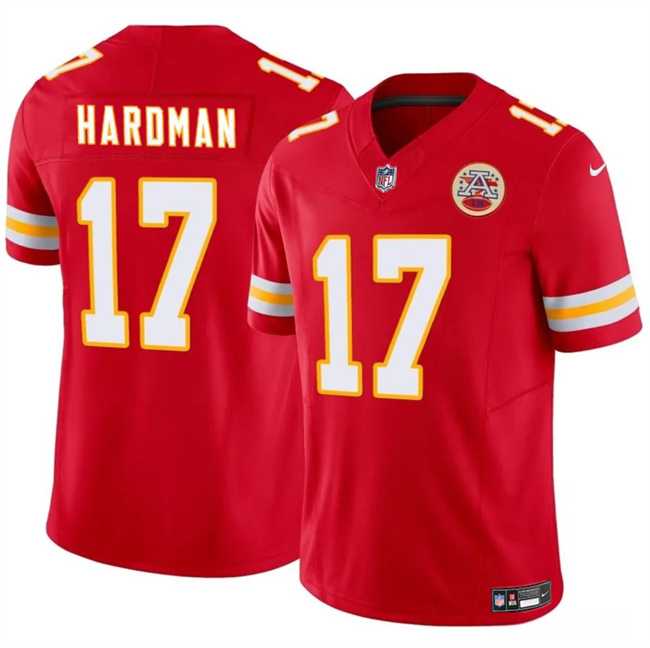 Men & Women & Youth Kansas City Chiefs #17 Mecole Hardman Red 2024 F.U.S.E. Vapor Untouchable Limited Stitched Jersey